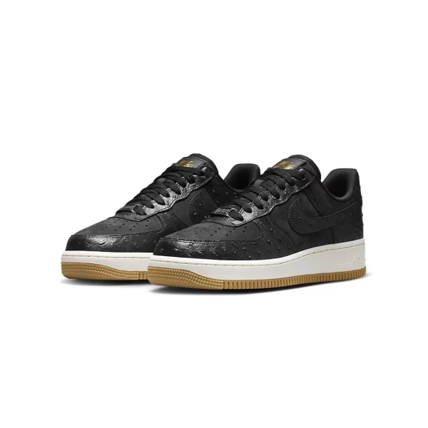 Nike Air Force 1 Low '07 Black Ostrich Gum (W)