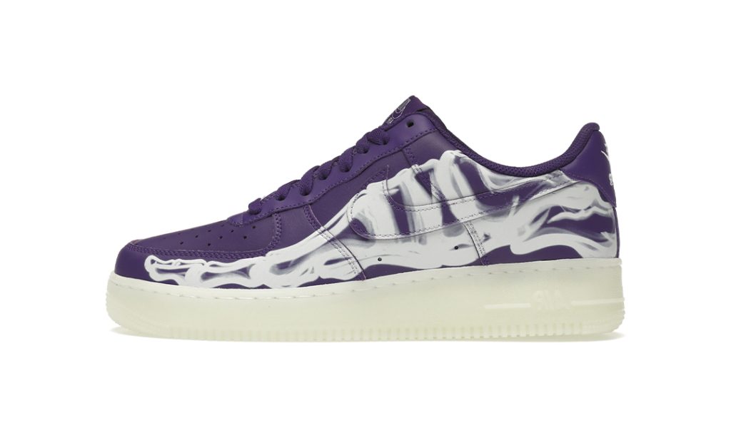 Nike Air Force 1 Low '07 QS Purple Skeleton Halloween (2021)