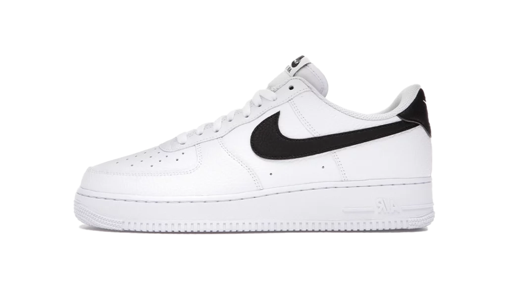 Nike Air Force 1 Low '07 White Black Pebbled Leather