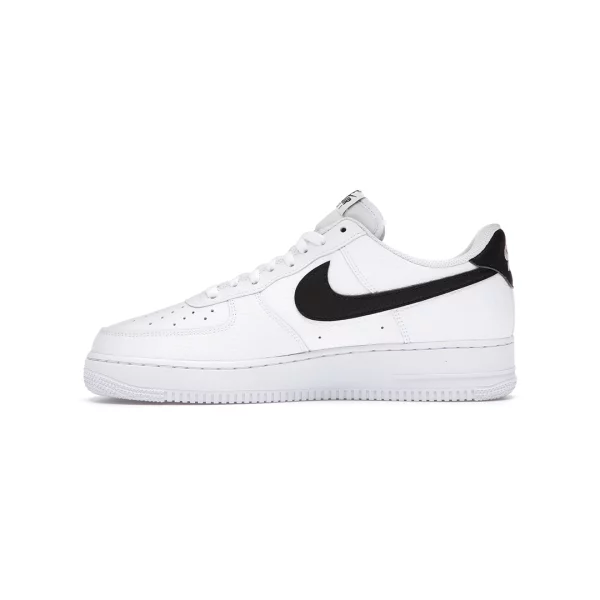 Nike Air Force 1 Low '07 White Black Pebbled Leather