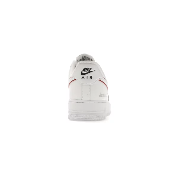 Nike Air Force 1 Low Just Do It White Noble Green Metallic Silver University Red