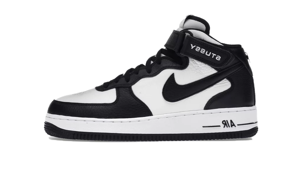 Nike Air Force 1 Mid Stussy Light Bone Black