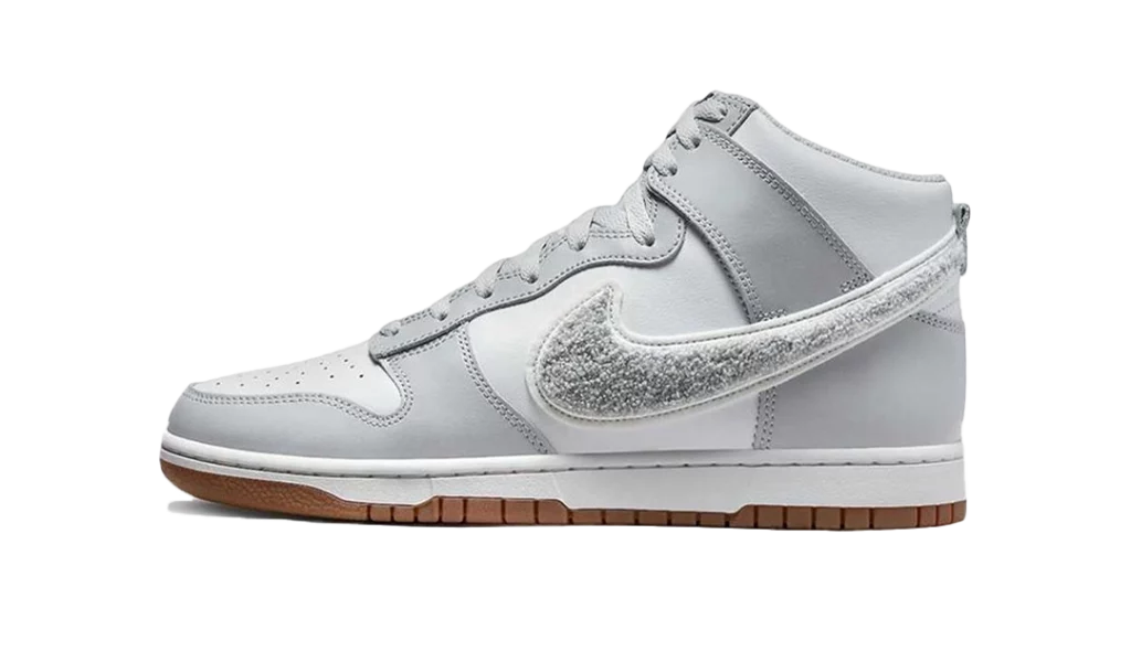 Nike Dunk High University Chenille Swoosh Light Smoke Grey