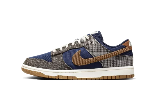 Nike Dunk Low Tweed Midnight Navy Corduroy