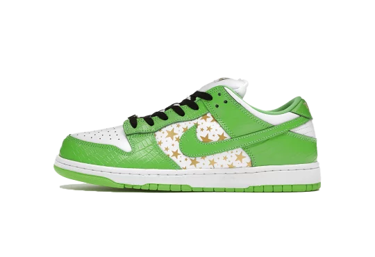 Nike SB Dunk Low Supreme Stars Mean Green (2021)