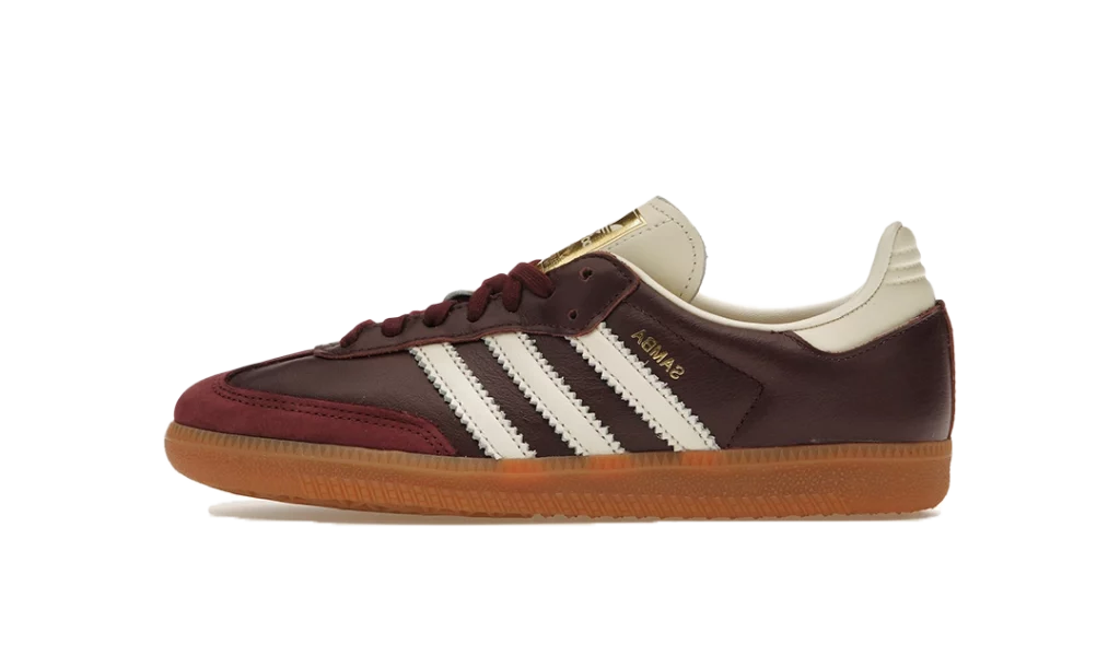 adidas Samba OG Maroon Gold Metallic (W)