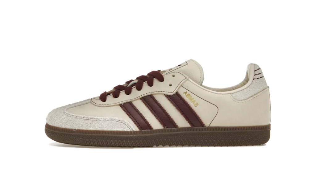 adidas Samba OG Wonder White Maroon (W)